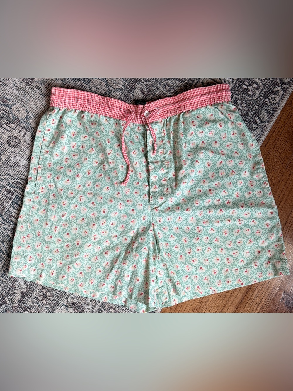 Vintage Ralph Lauren Country Floral Lounge Shorts Boxers Men’s M 100% Cotton